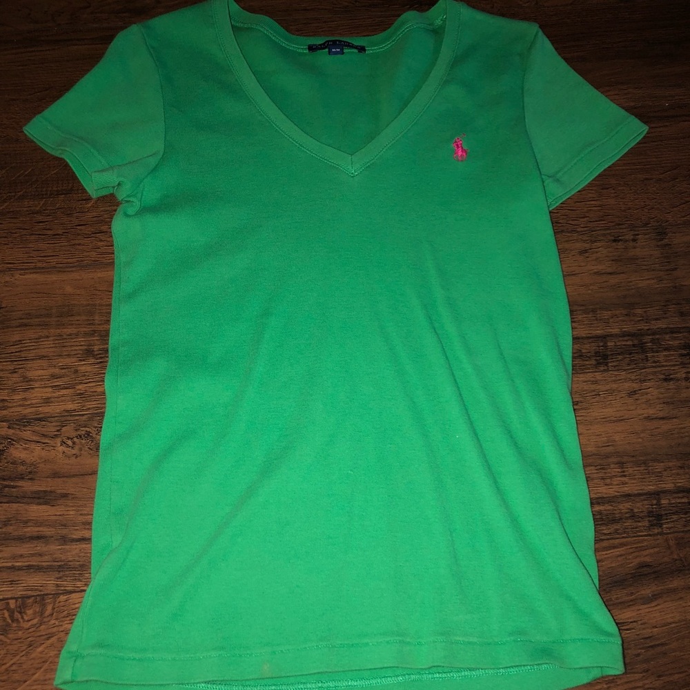 Green Ralph Lauren v-neck